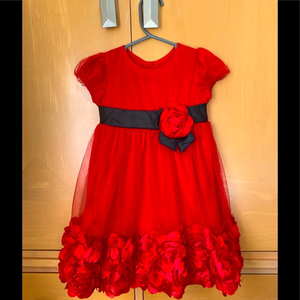 18 months toddler red dress